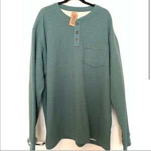 Duluth Trading Burly Thermal Sherpa Lined Henley